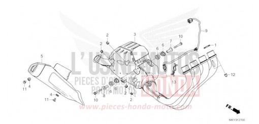 EXHAUST MUFFLER CB650RAP de 2023